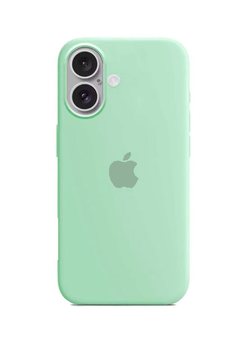 غطاء الحماية سائل ناعم من السيليكون لآيفون 16 2024 من ابل - ربيع أخضر